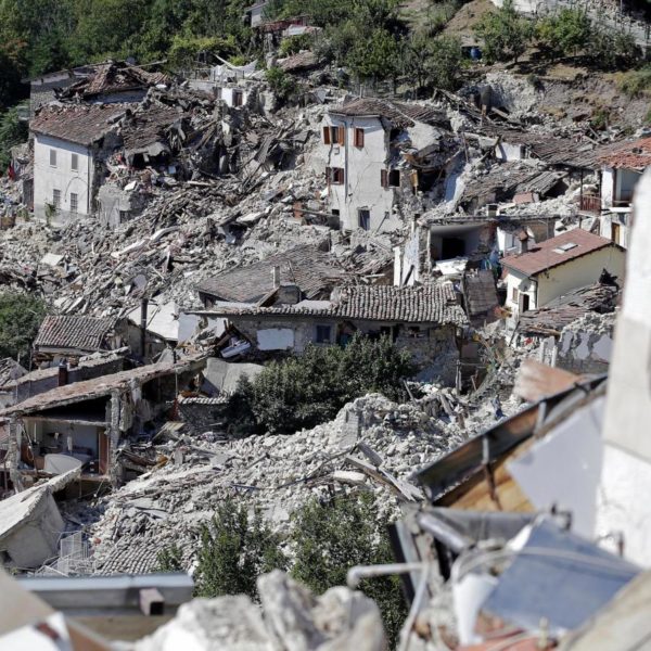 Pescara del Tronto, le devastazioni dovute al sisma